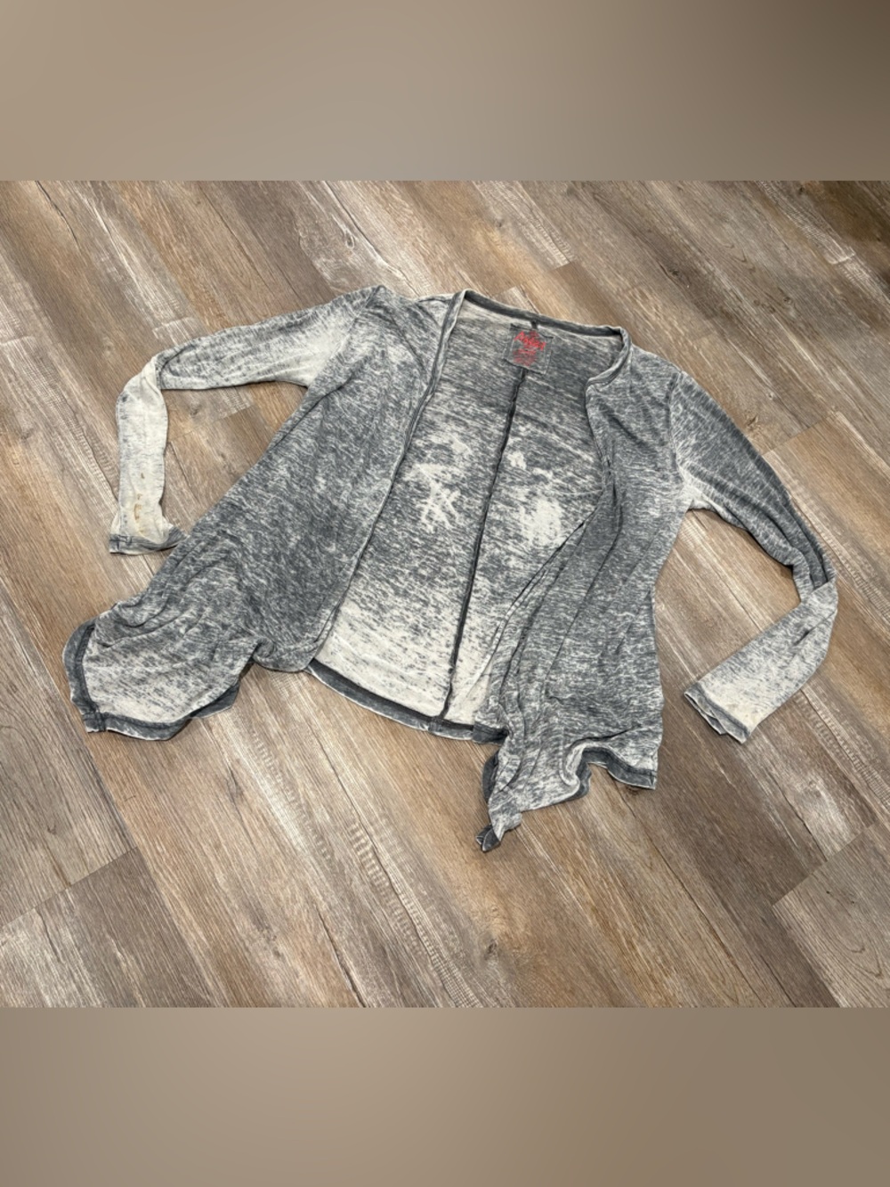 Ariat Women's Washed Gray Open-Front Cardigan
